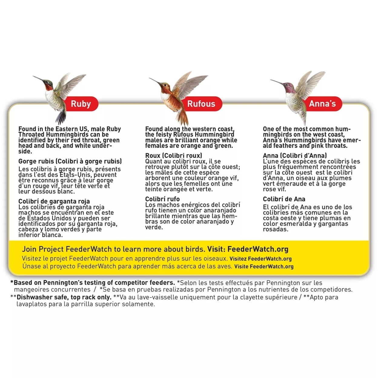 Pennington Hummingbird Feeder and Nectar Kit