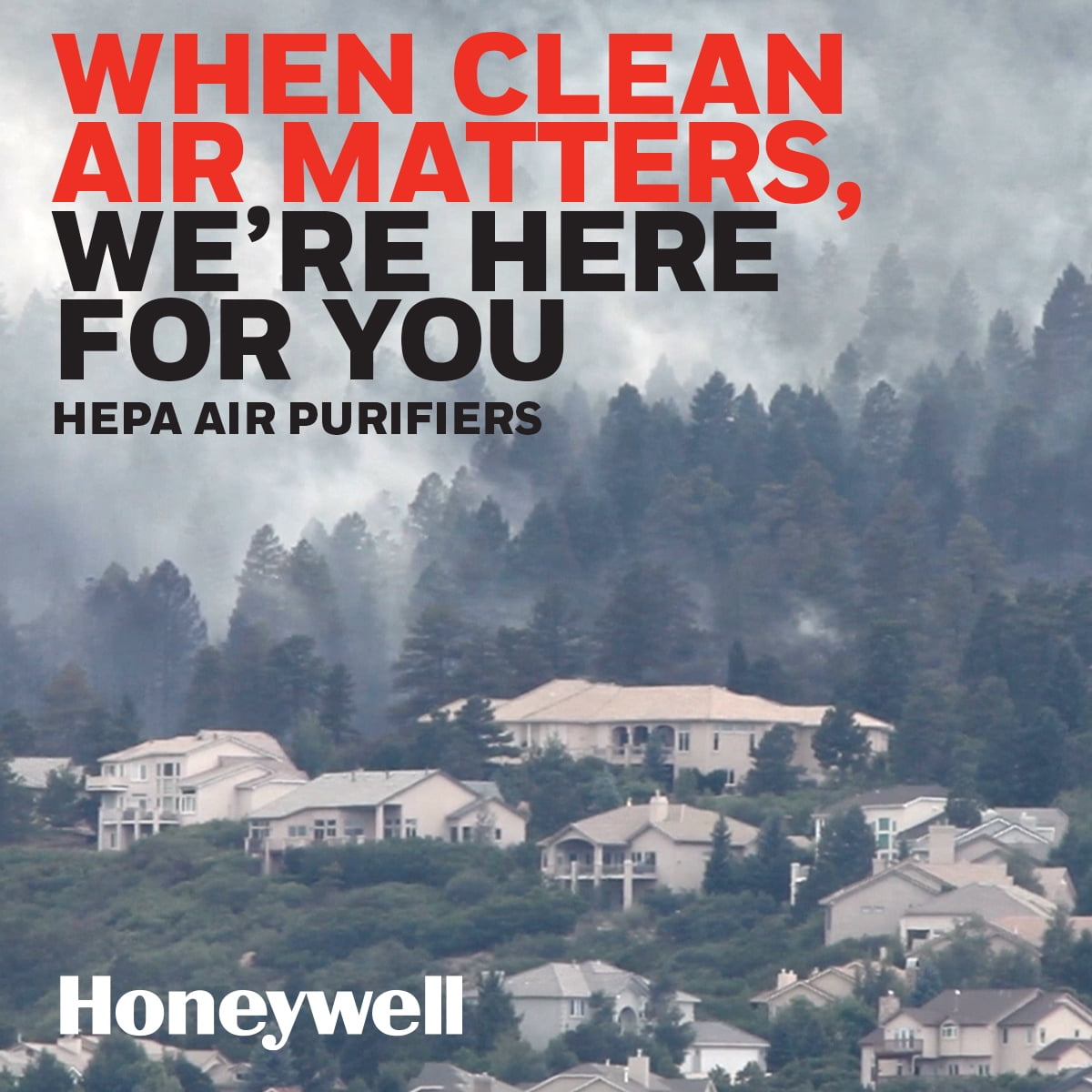 Honeywell InSight HEPA Air Purifier Allergen Reducer 360 sq ft Wildfire/Smoke, Pollen, Pet Dander, Dust, HPA5200