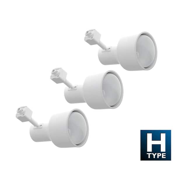 4 ft. 3-Light White Baffle Track Lighting Kit