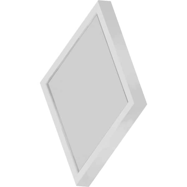 12 in. 1-Light White Integrated LED Indoor Square Ceiling Flush Mount/Wall Mount Sconce with White Acrylic Square Lens