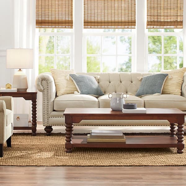 Renton 24 in. Cream Transitional Table Lamp with Shade