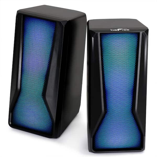 Color LED Dual Gaming Speakers