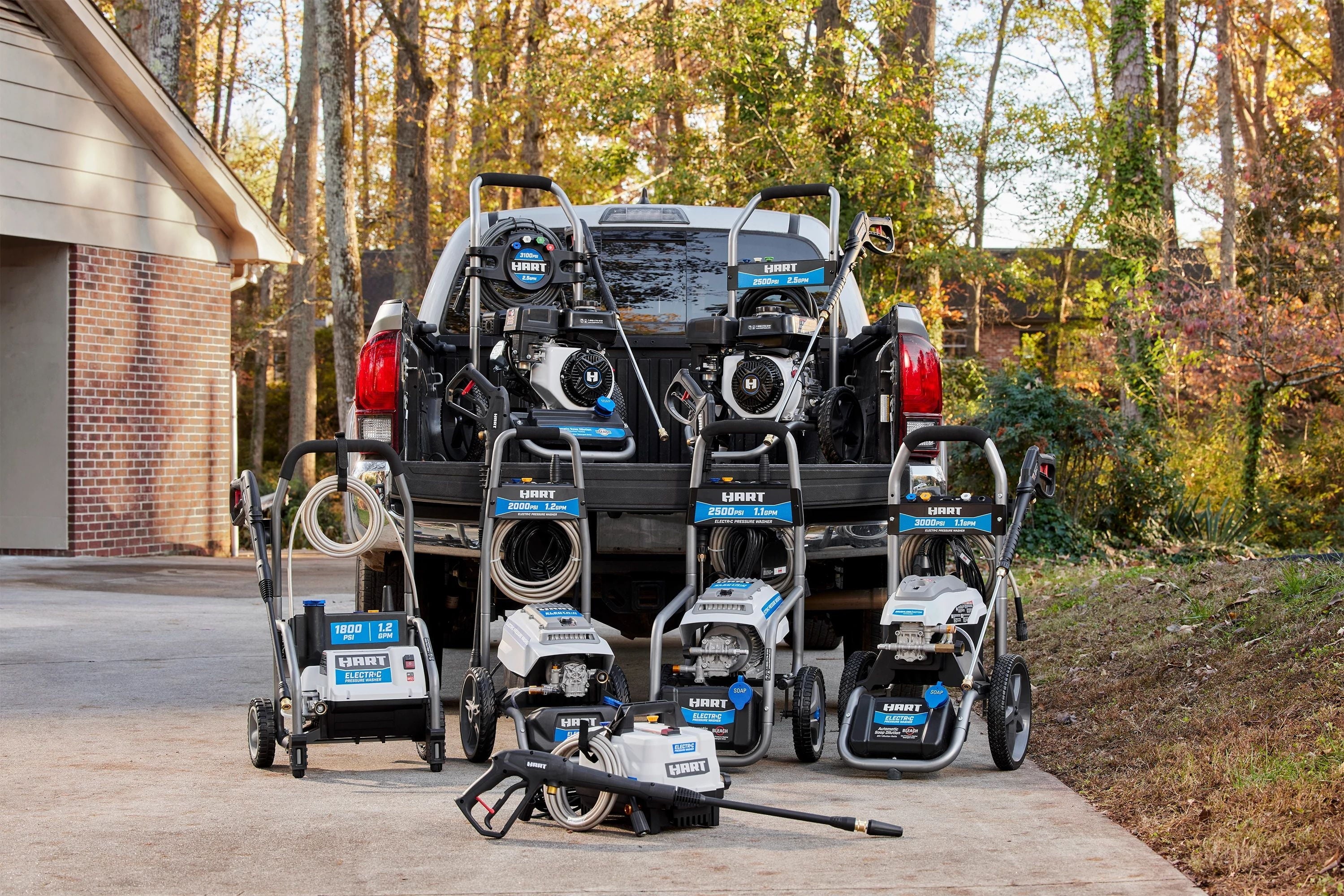 HART 3100 PSI 2.5 GPM 212cc 4-Cycle OHV Gas Powered Cold Water Pressure Washer