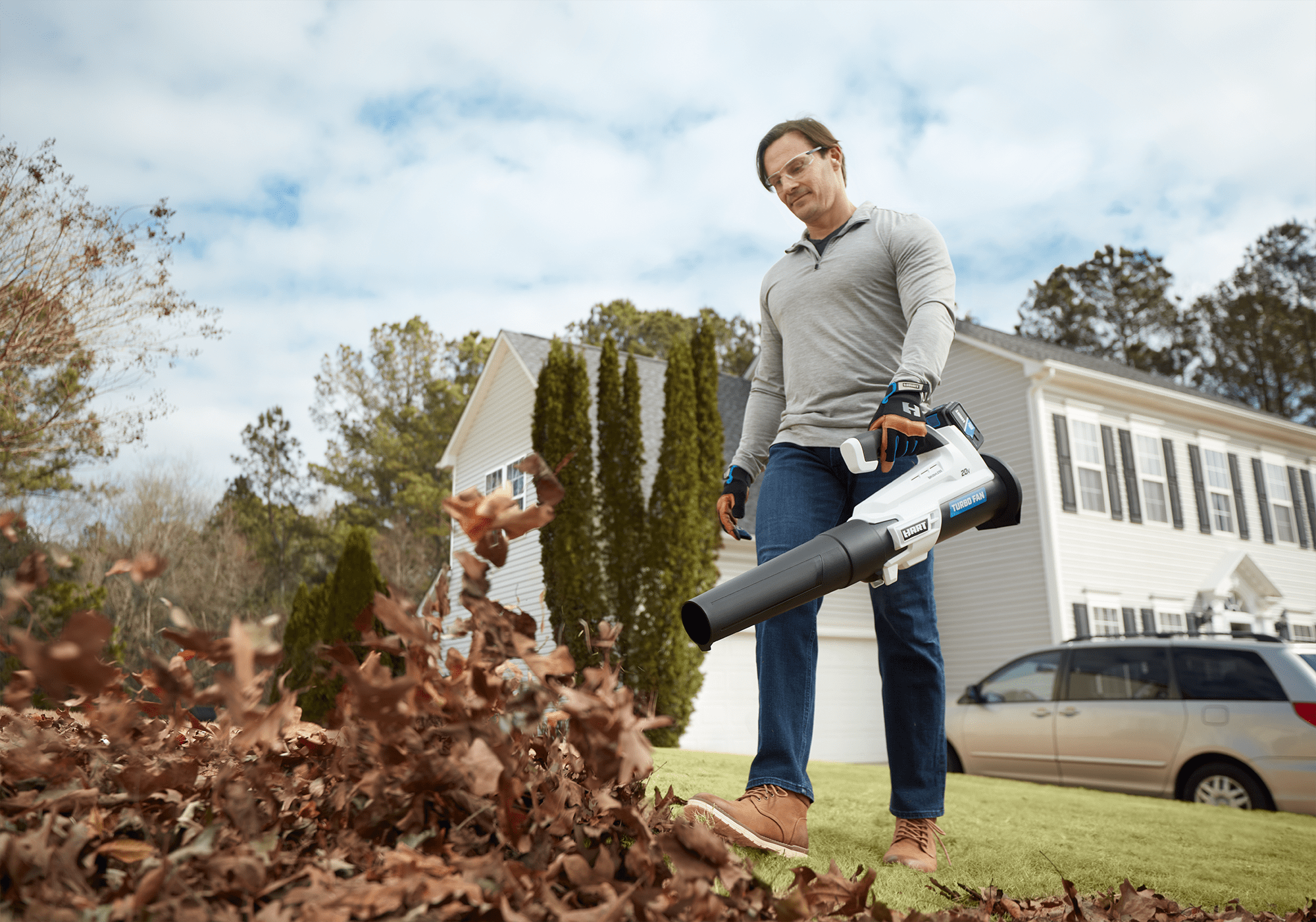 HART 20-Volt 110 MPH at 350 CFM Battery-Powered Brushless Blower (Battery Not Included)