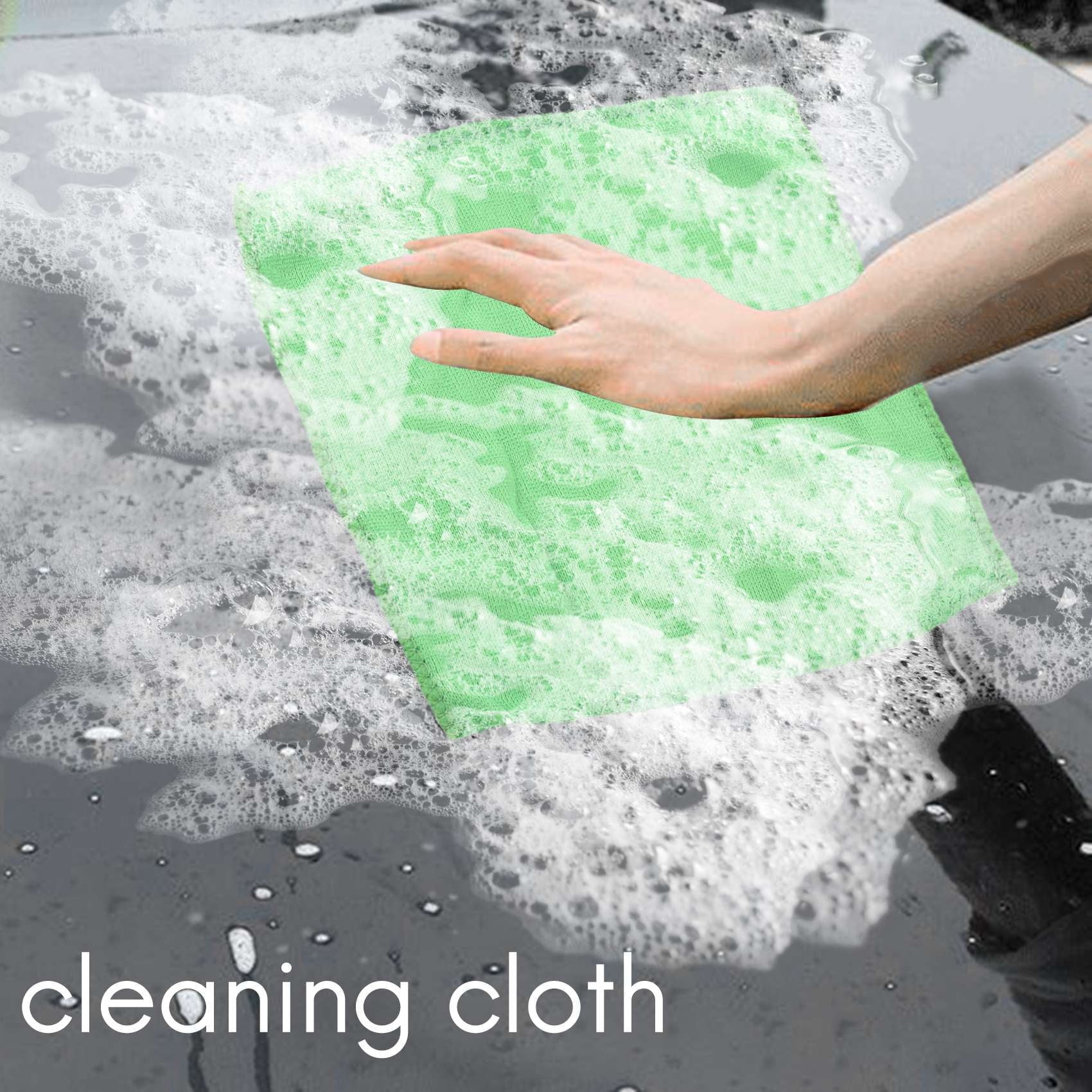Winyuyby 10pcs Practical Soft New Car Wash Towel Cleaning Duster Auto Detailing Green Microfiber Green