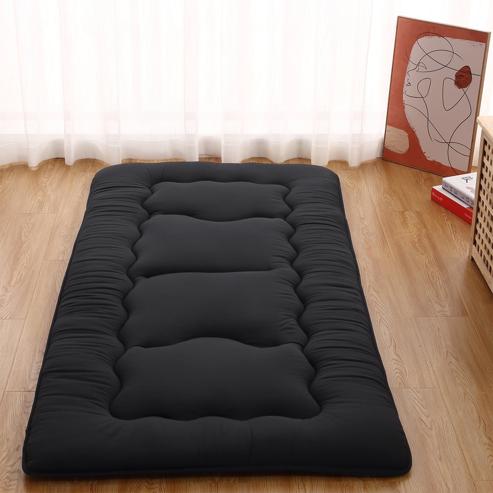 VELBAY Japanese Futon Mattress Floor Mattress, Japanese Futon Floor Mattress, Sleeping Mattress for Floor, Tatami Mat