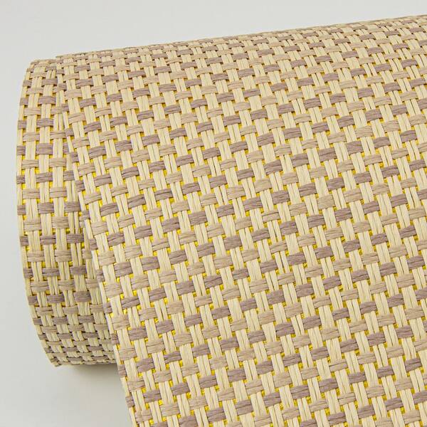 Maylin Gold Paper Weave Grass Cloth Wallpaper