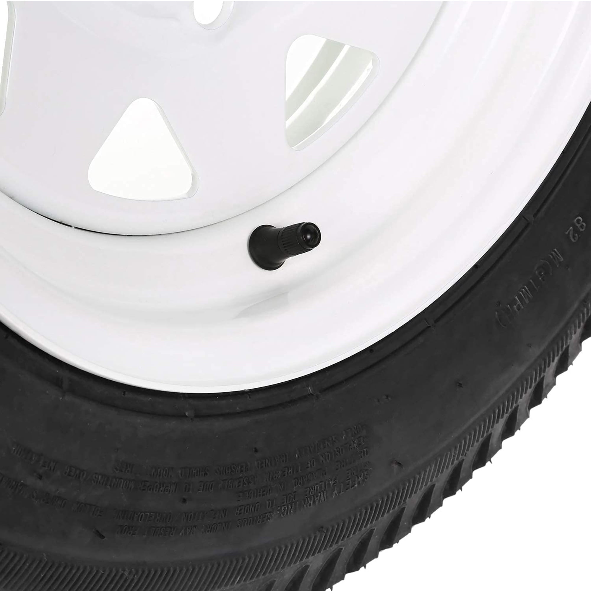 1Autodepot 5.3-12 5.3x12 530-12 5.30-12 Trailer Tires with 12'' Rims, 5 Lug on 4.5'', Load Range C, 6PR, Set of 2
