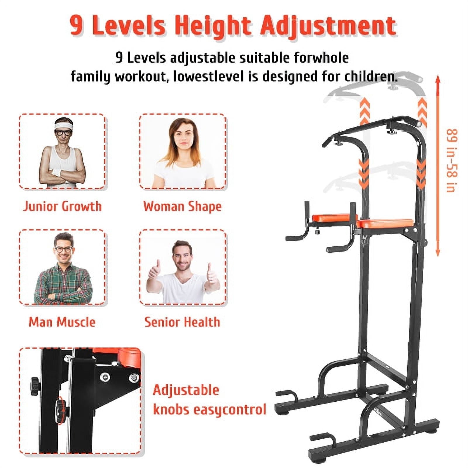 Relife Sports Power Tower Pull up Bar 36