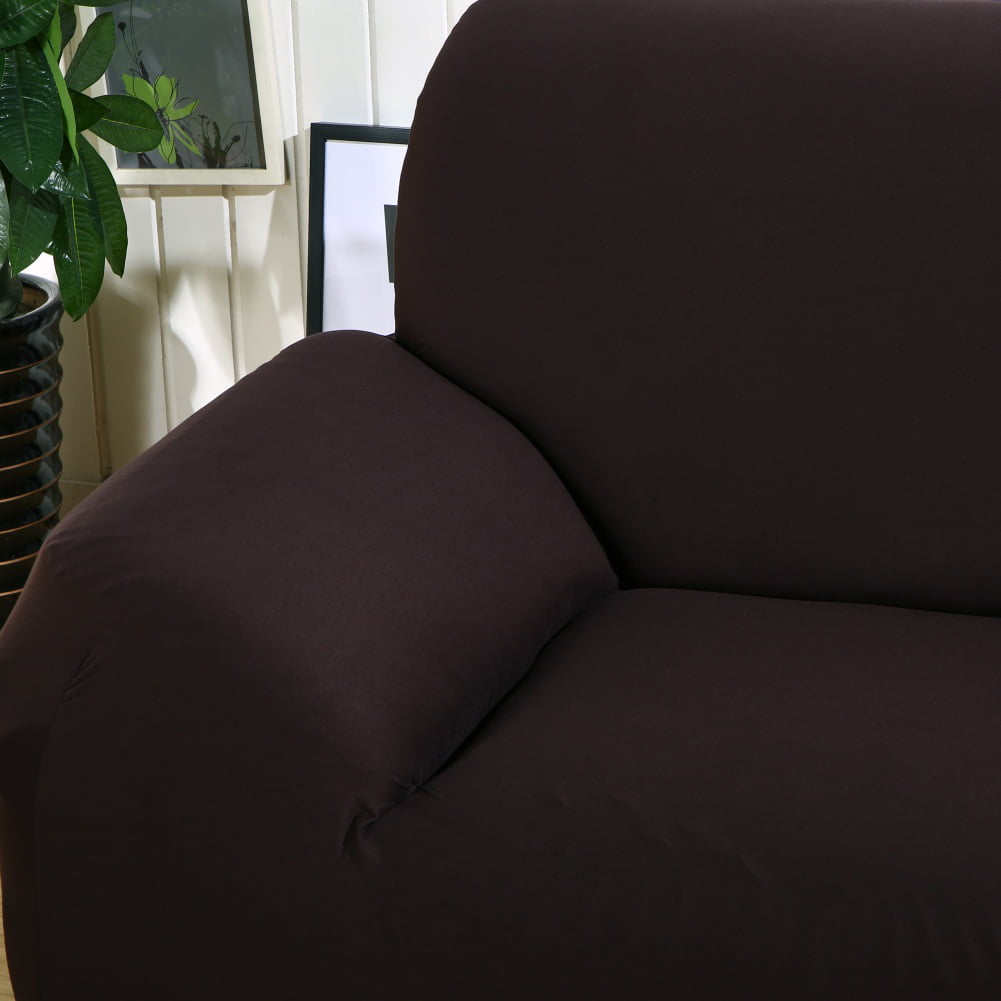 Stretch Fabric Sofa Slipcover 1 2 3 4 seater, Elastic Sectional Sofa Cover Slipcover Protector Couch Pure Color For Moving Furniture Living Room
