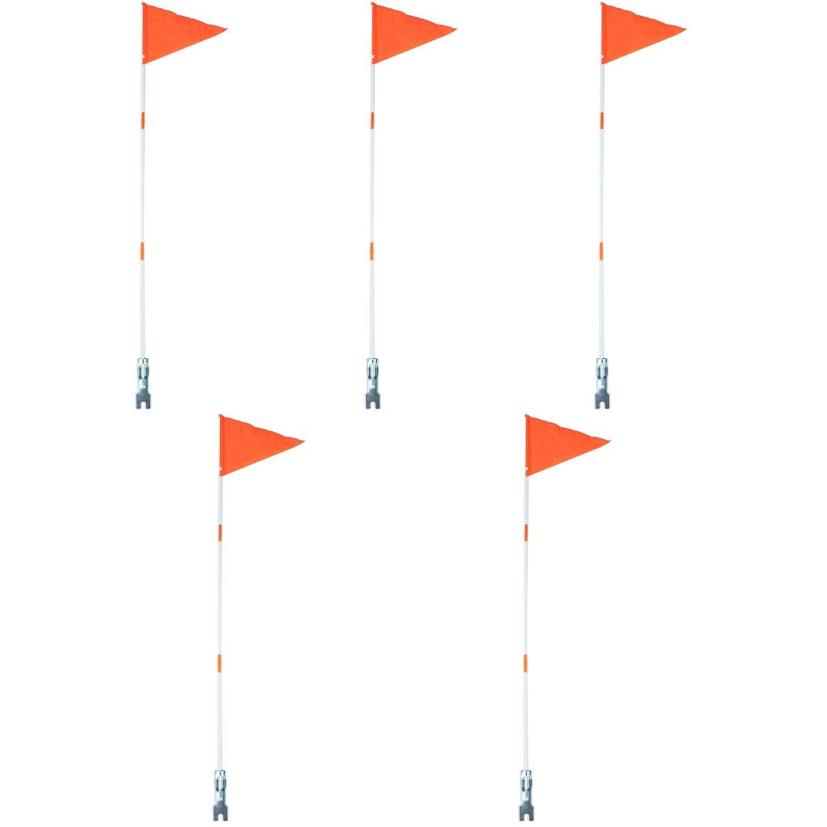 5 Pack Bike Flag 6' High Visibility Safety Flag Fiberglass Flag Pole Tear-Resistant