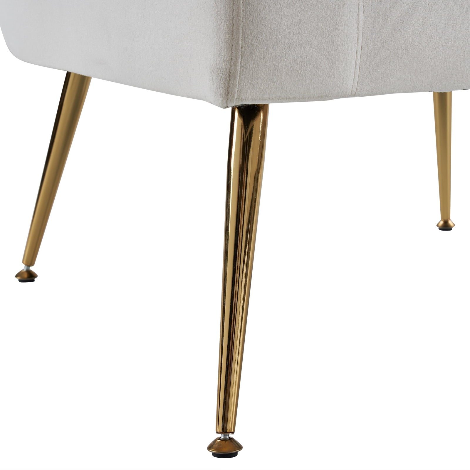 Ktaxon Accent Chair with Ottoman Set, Flannel Upholstered Single Sofa with Lumber Pillow Armchair with Armrests and Footrest for Bedroom Living Reading Room Office Beige