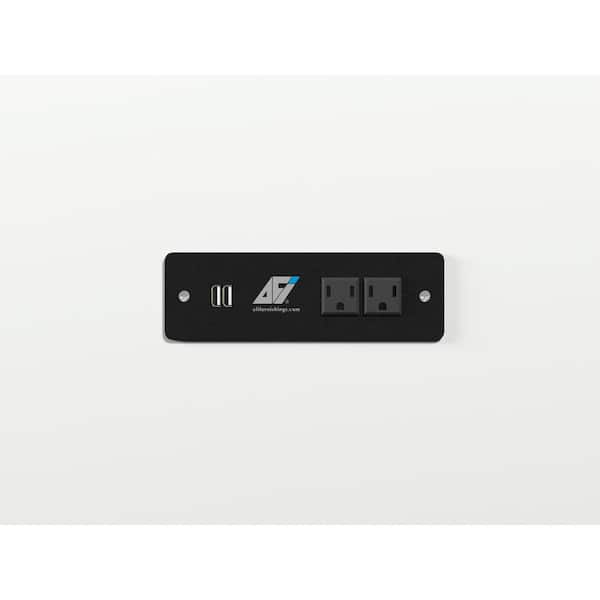 Hamilton Full White Murphy Bed Chest with Memory Foam Folding Mattress Built-in Charging Station and Storage Drawer