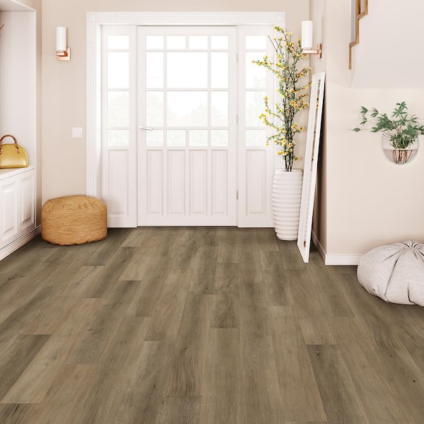 Perryridge Oak 12 mm T x 7.6 in. W Waterproof Laminate Wood Flooring (16 sqft/case)