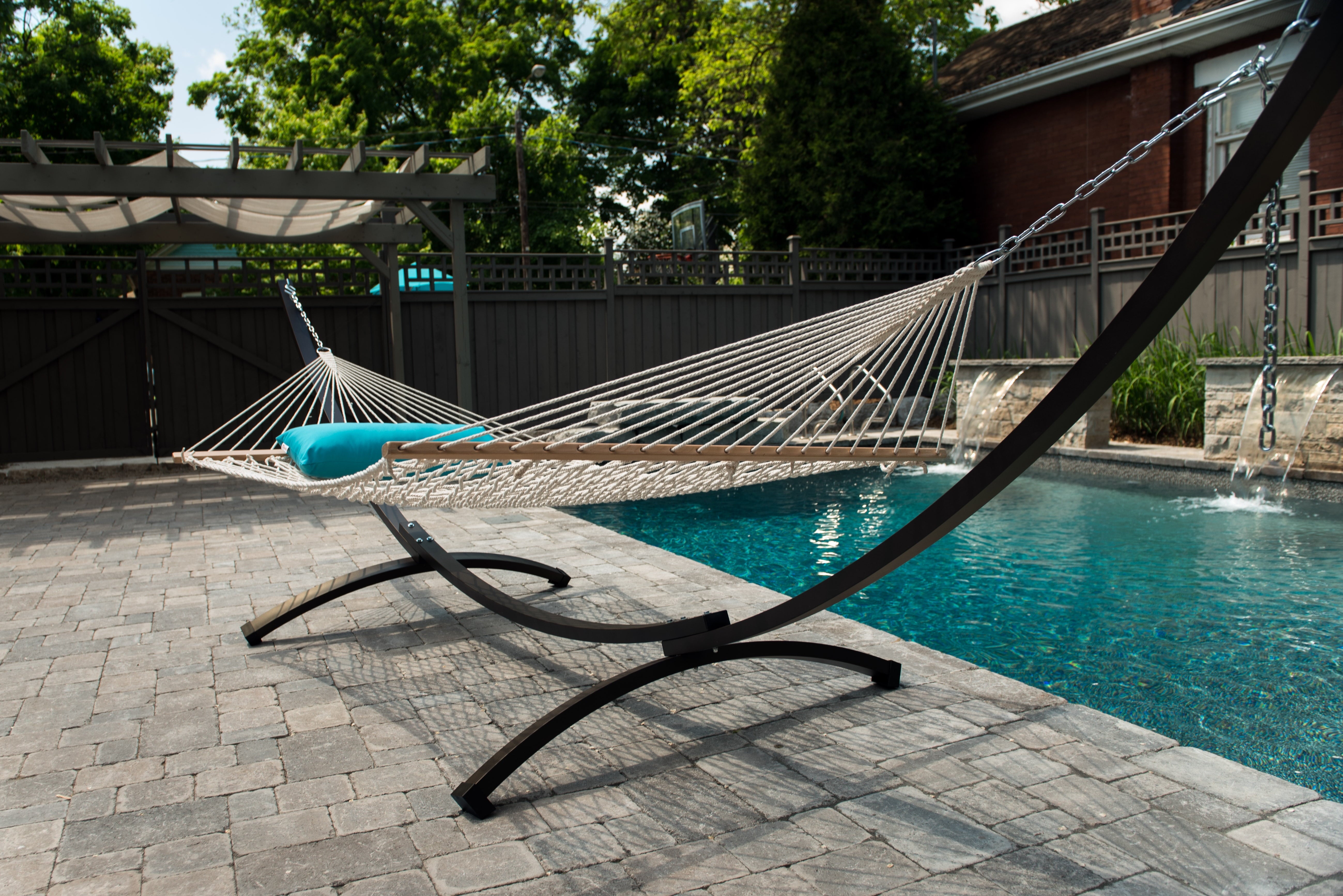 15' Arc Hammock Stand, Aluminum (Oil Rubbed Bronze)