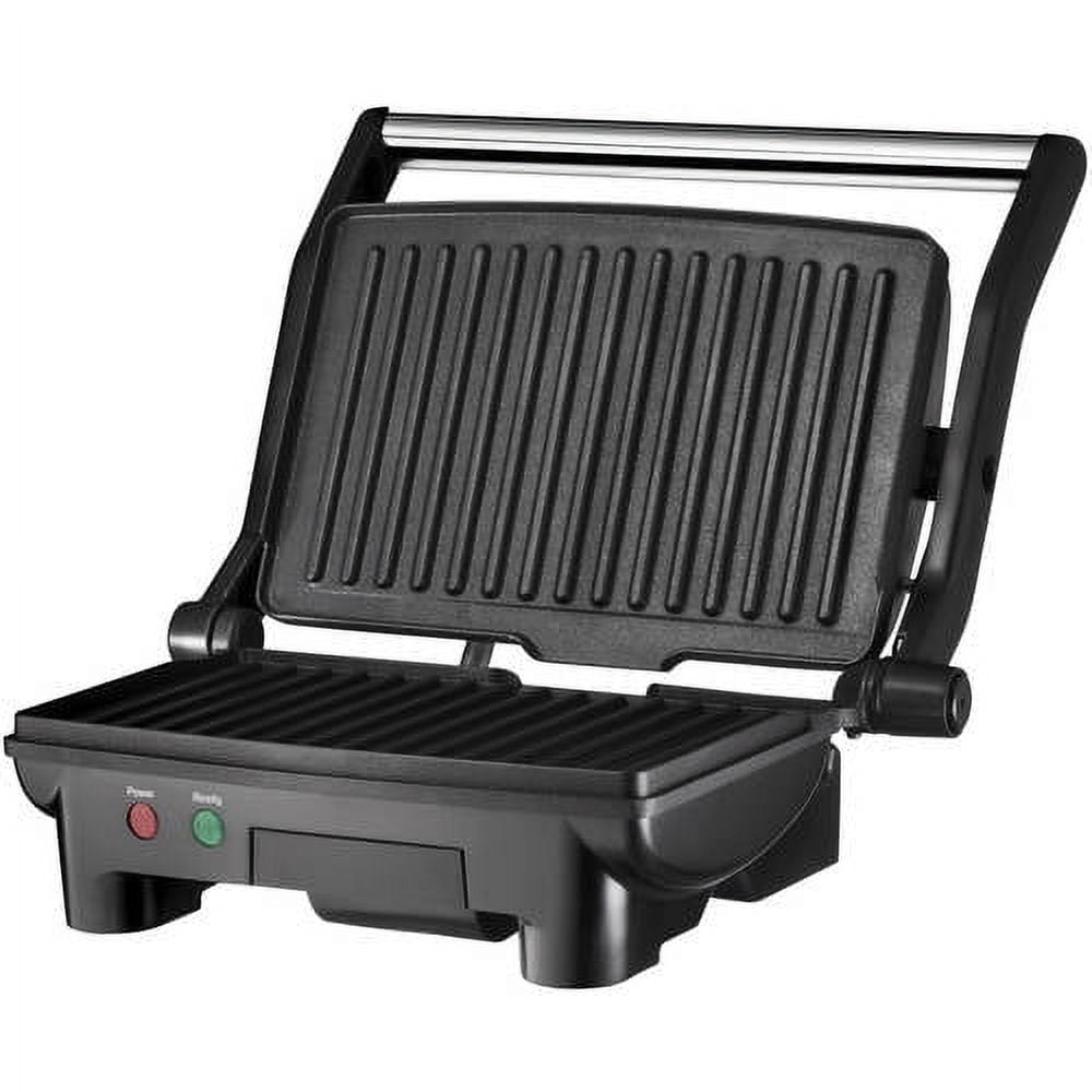 Chefman Electric 180° Panini Press, 10 x 8-inch Surface, Stainless Steel
