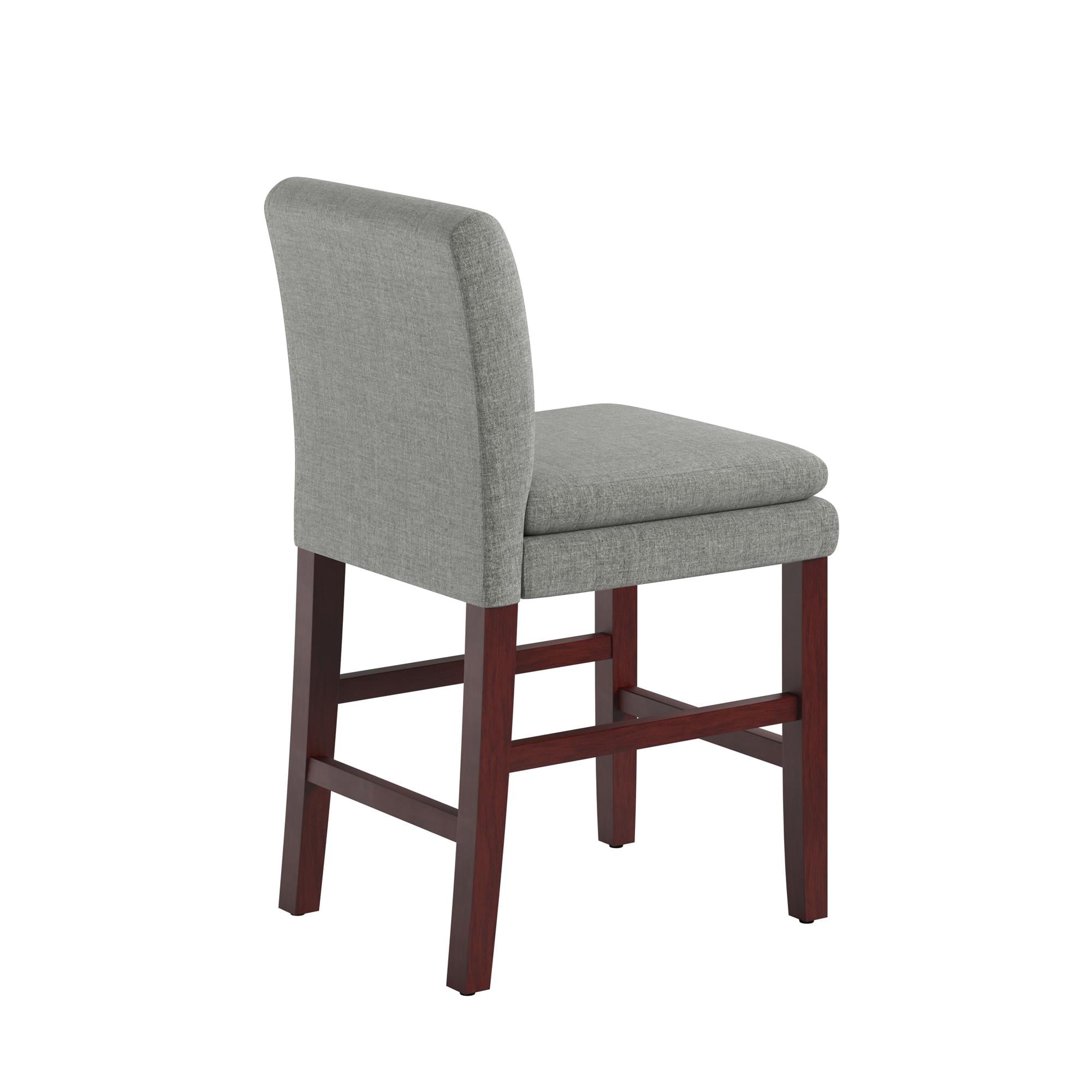 DHP Clark Upholstered Counter Height Bar Stool