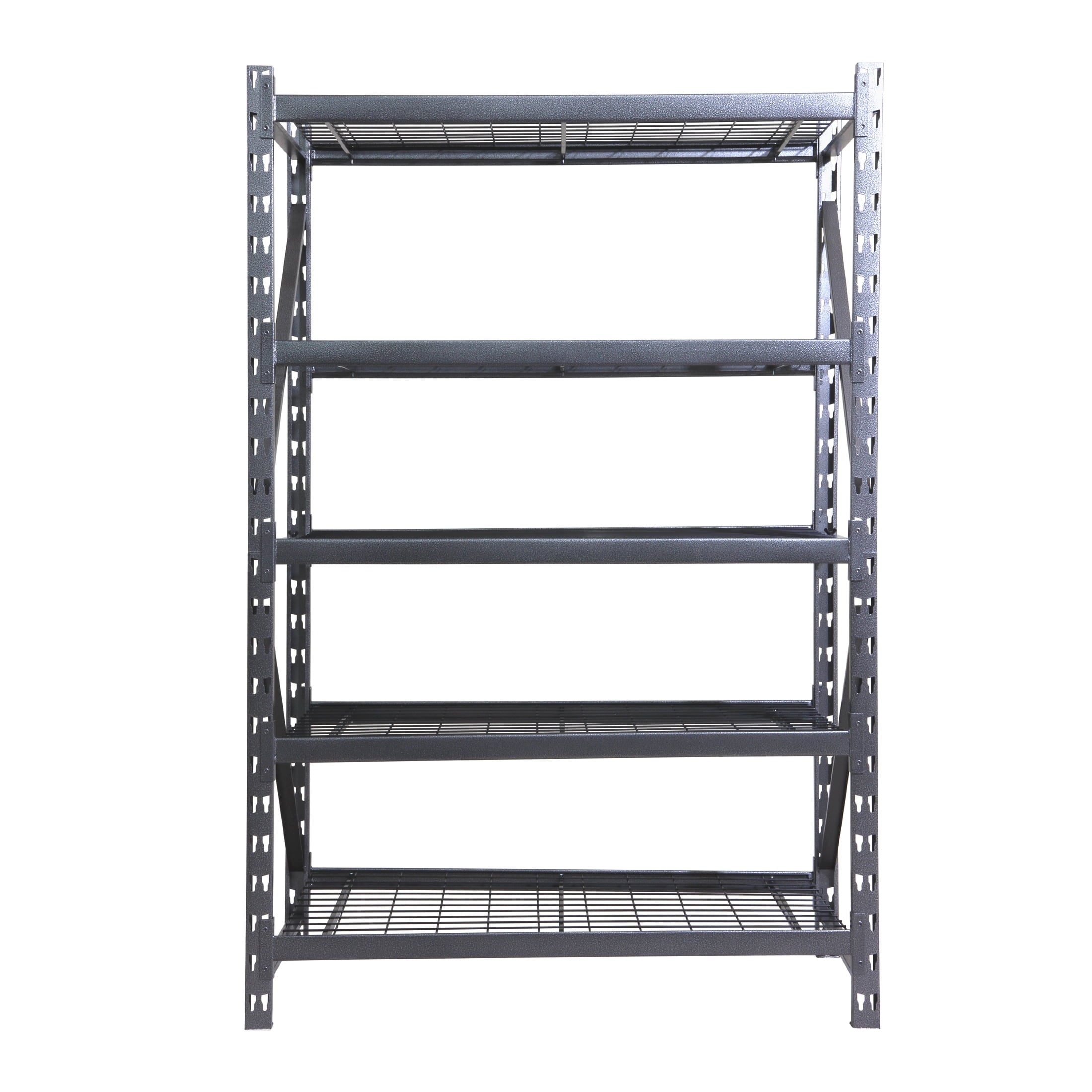 Stronghold Garage Gear Heavy Duty 5-Shelf Metal Rack Wire Decking in Textured Gray, 1000lb per Shelf