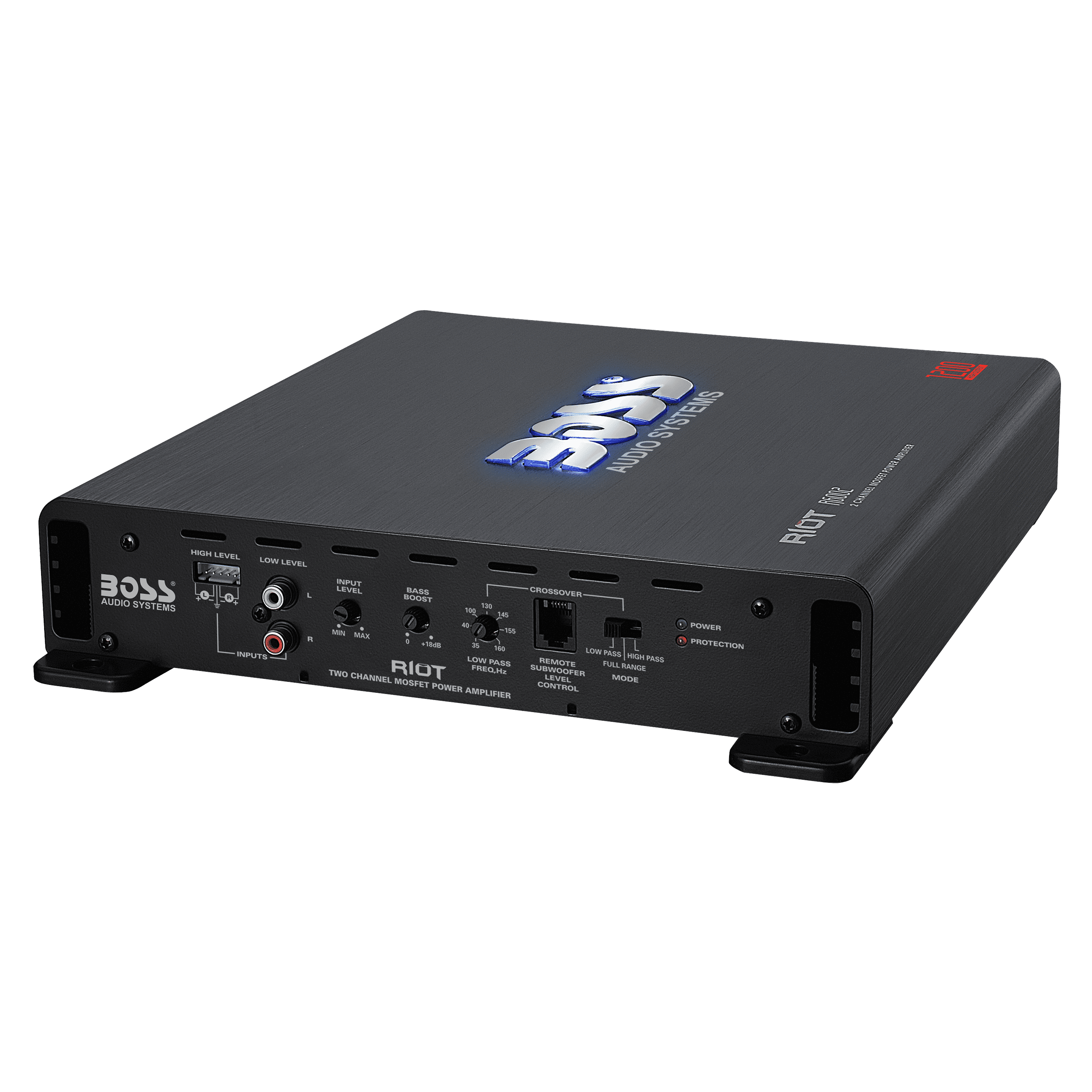 BOSS R6002 1200W 2-Channel MOSFET Power Car Audio Amplifier Amp + Bass Remote