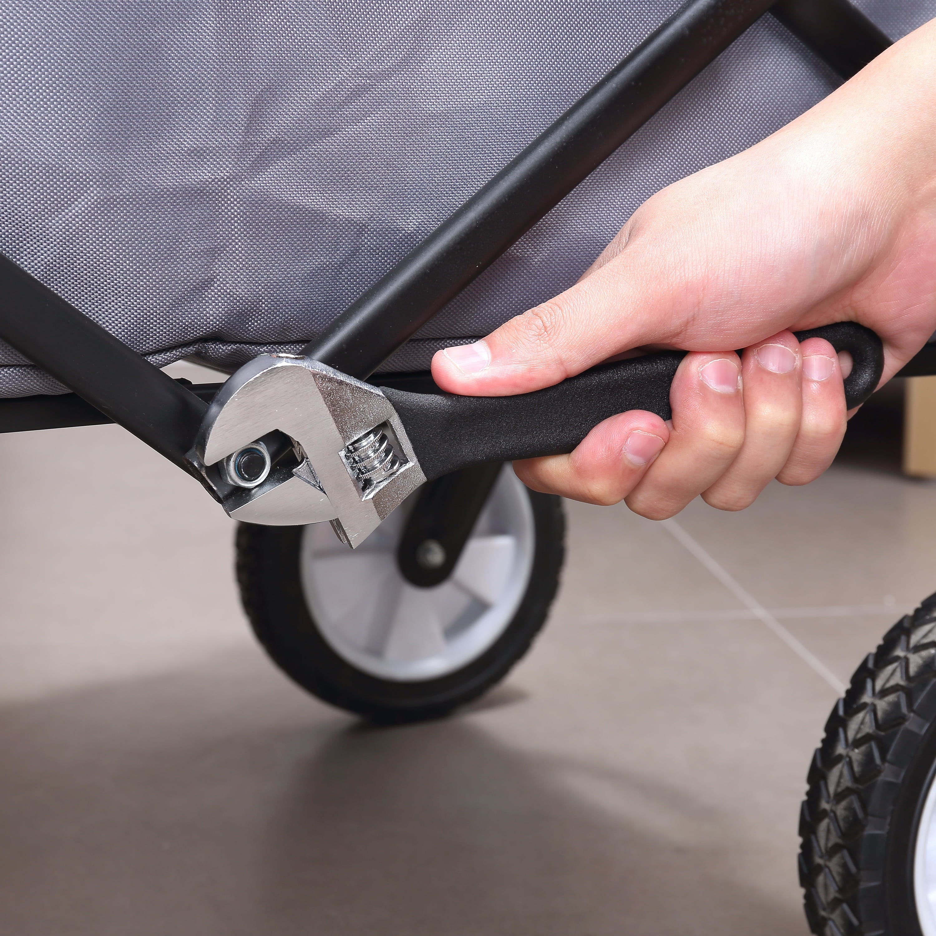 8 inch Adjustable Wrench with Sure Grip Handle