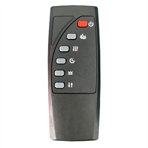 Henn&Hart 68" Black Grain/Glass Fireplace Insert TV Stand