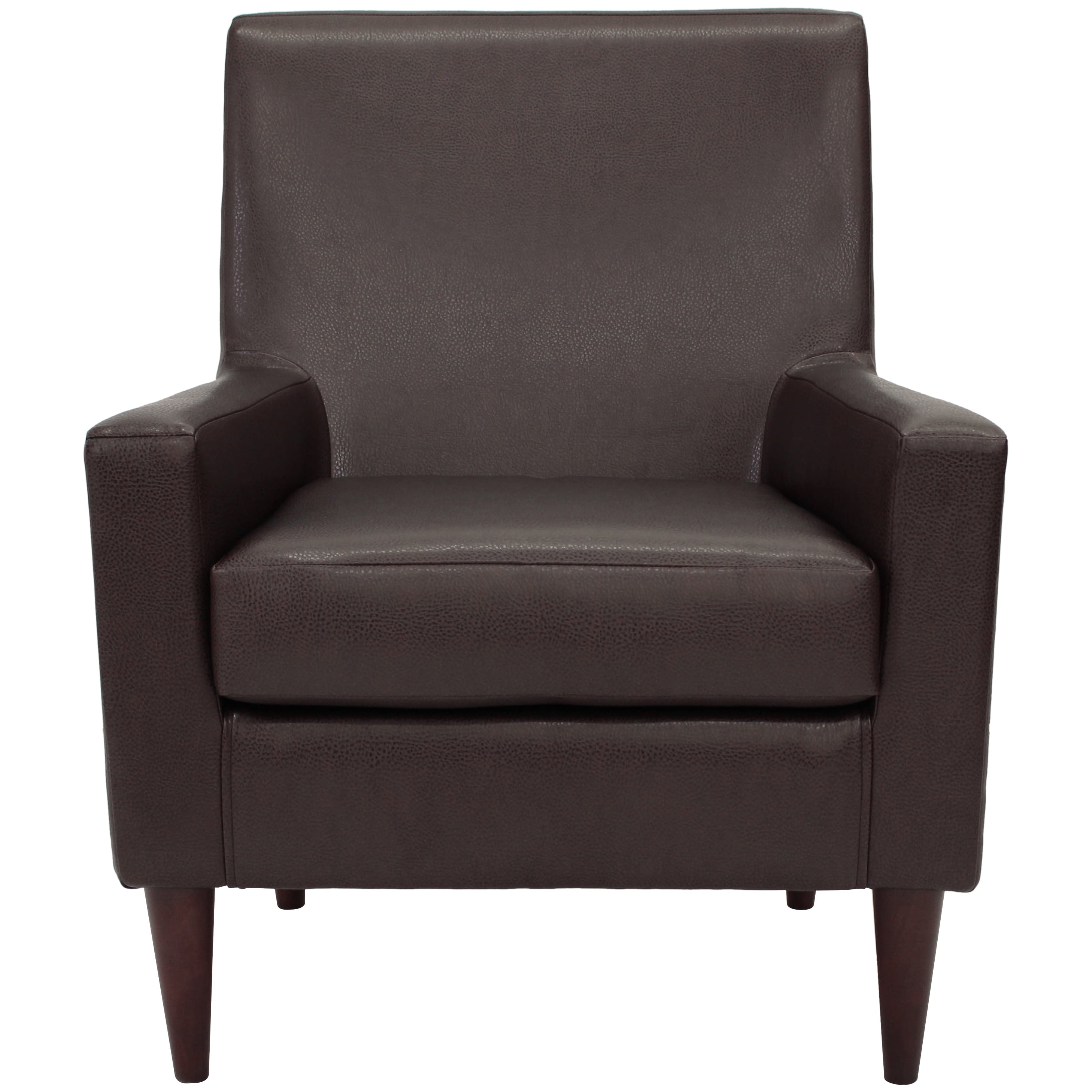 Emma Arm Chair - Leatherette Walnut