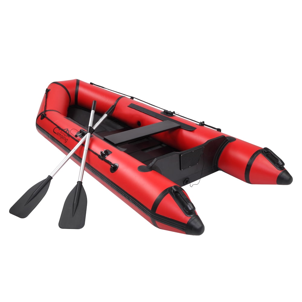 Camping Survivals 7.5ft PVC 180kg Water Adult Assault Boat Red And Black