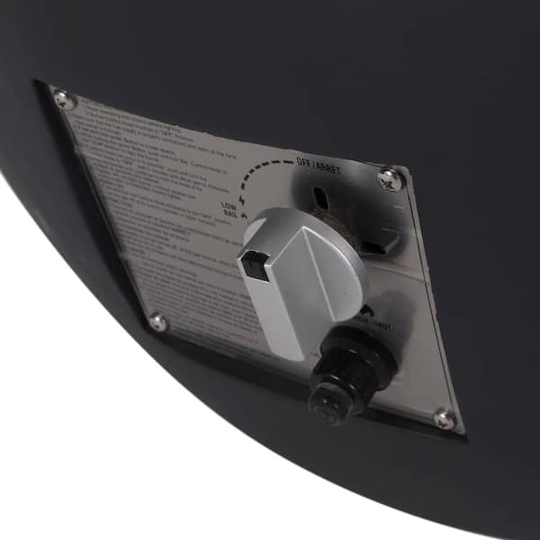 Tulip Dark Gray Stone Fire Pit Bowl (No Tank Holder)