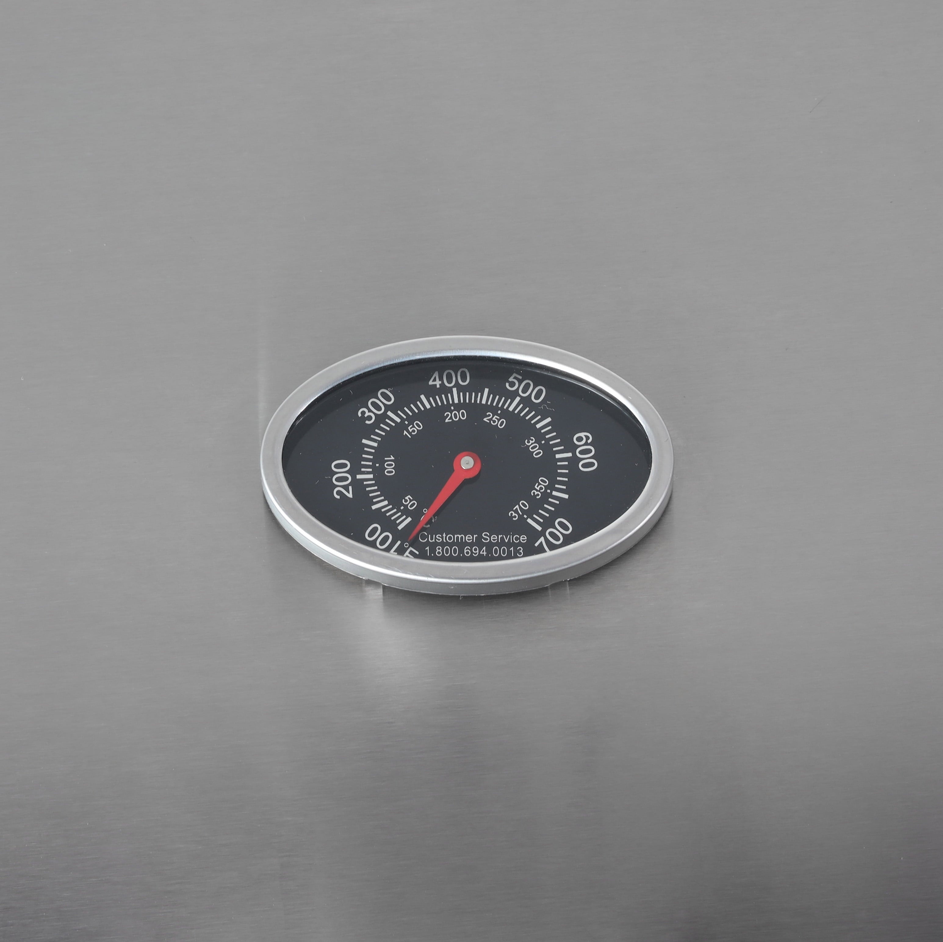 RevoAce 4-Burner Propane Gas Grill with Side Burner, Stainless Steel & Black