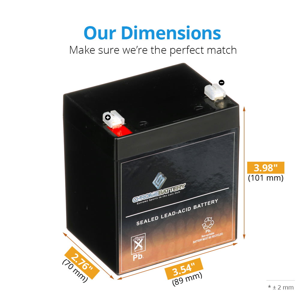 Chrome Battery 12V 4Ah Home Alarm Security System SLA Battery