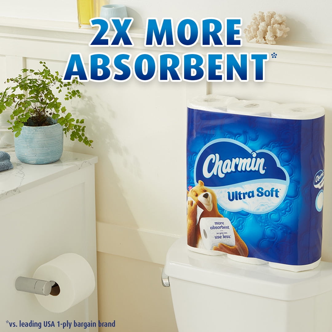 Charmin Ultra Soft Toilet Paper, 6 Mega Rolls