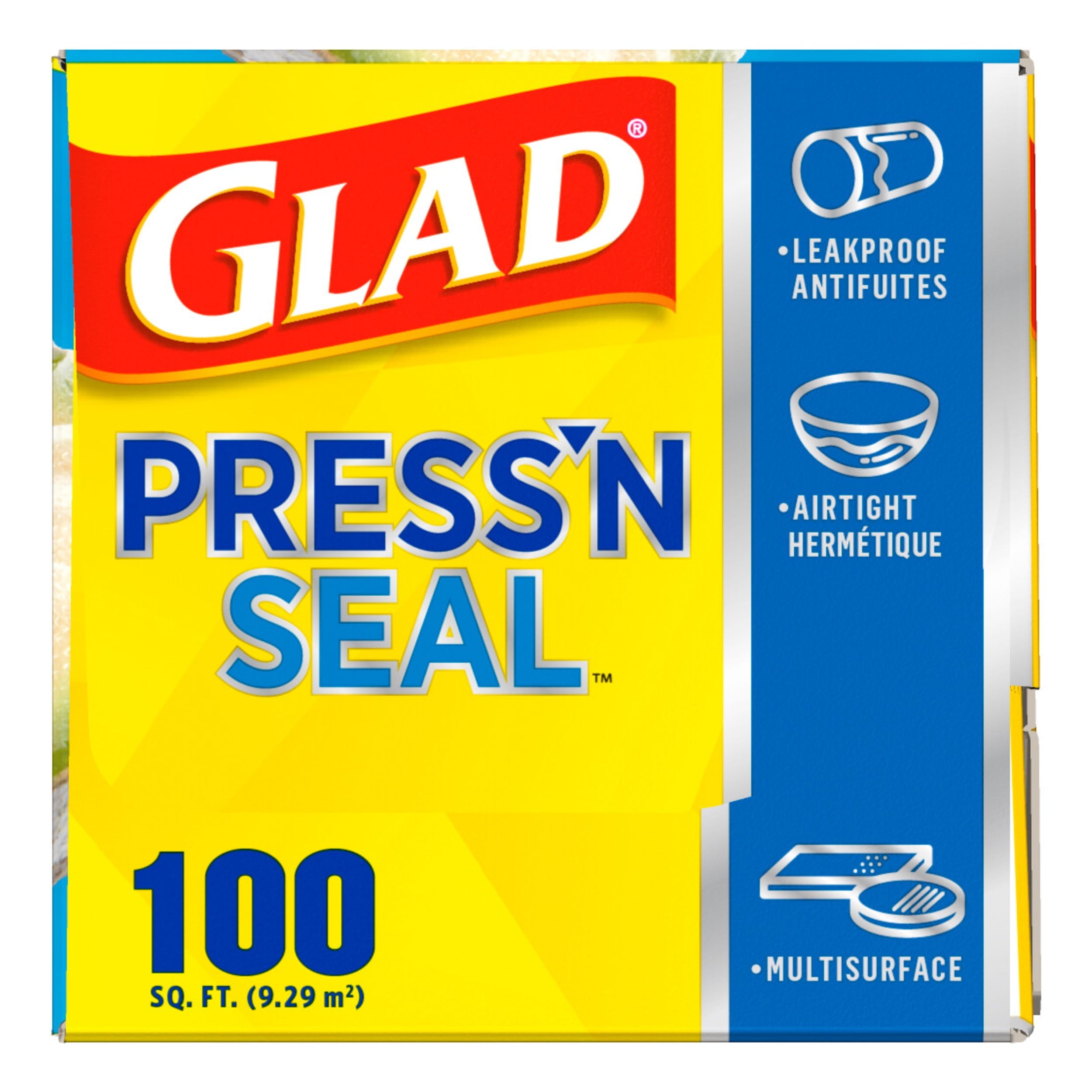 Glad Press'n Seal Plastic Food Wrap - 100 Square Foot Roll