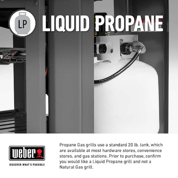 Summit S-470 4-Burner Propane Gas Grill in Stainless Steel with Built-In Thermometer and Rotisserie