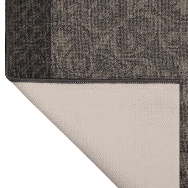 Derbent Grey 26 in. x Your Choice Length Roll Stair Runner