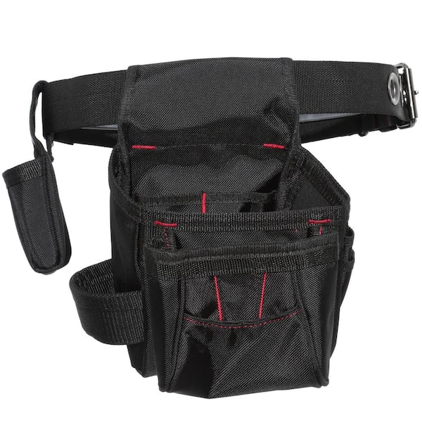 Black Handyman Work Tool Belt (12-Pocket)