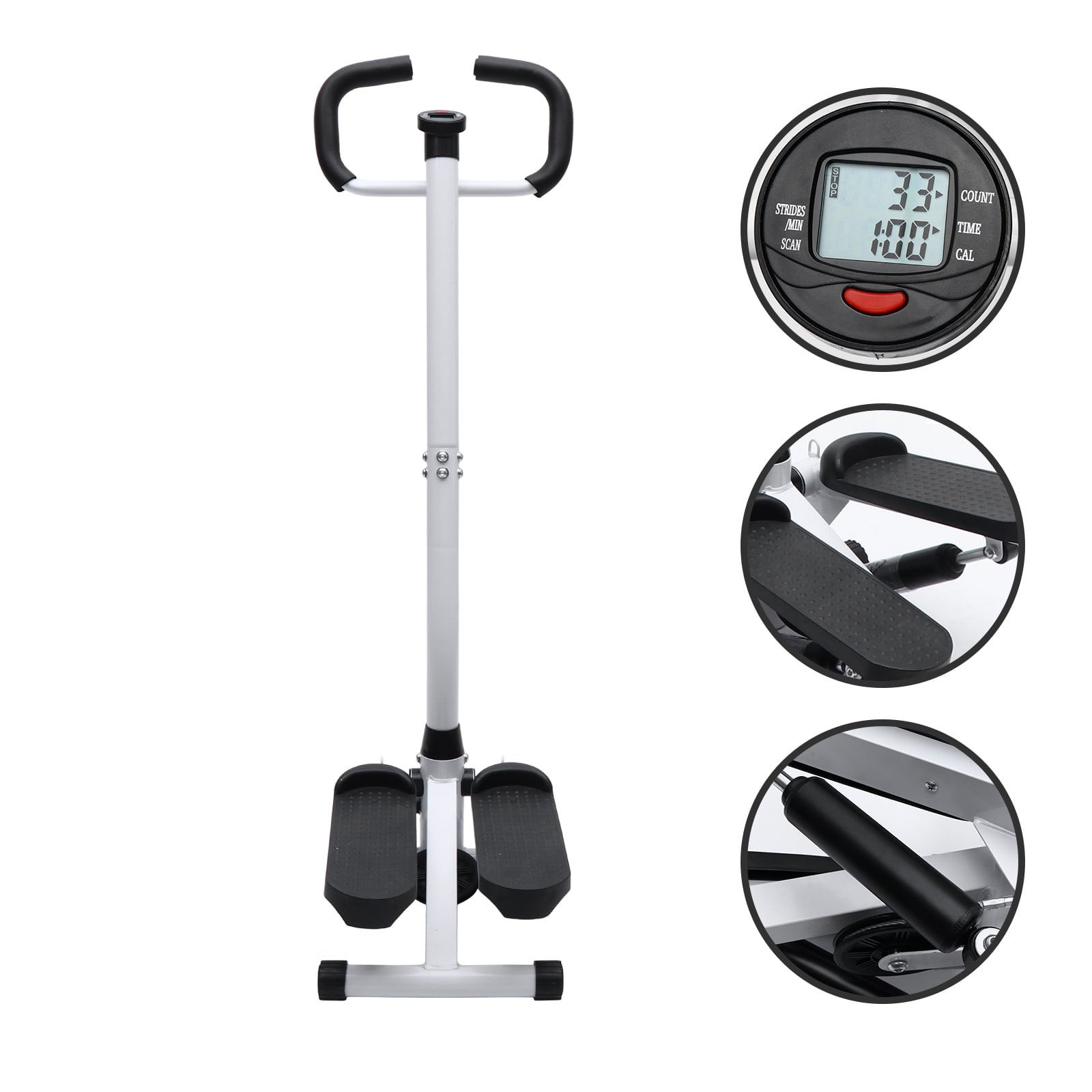 HEMOTON 1Pc Fitness Stepper Stepping Machine with Handlebar Household Fitness Equipment
