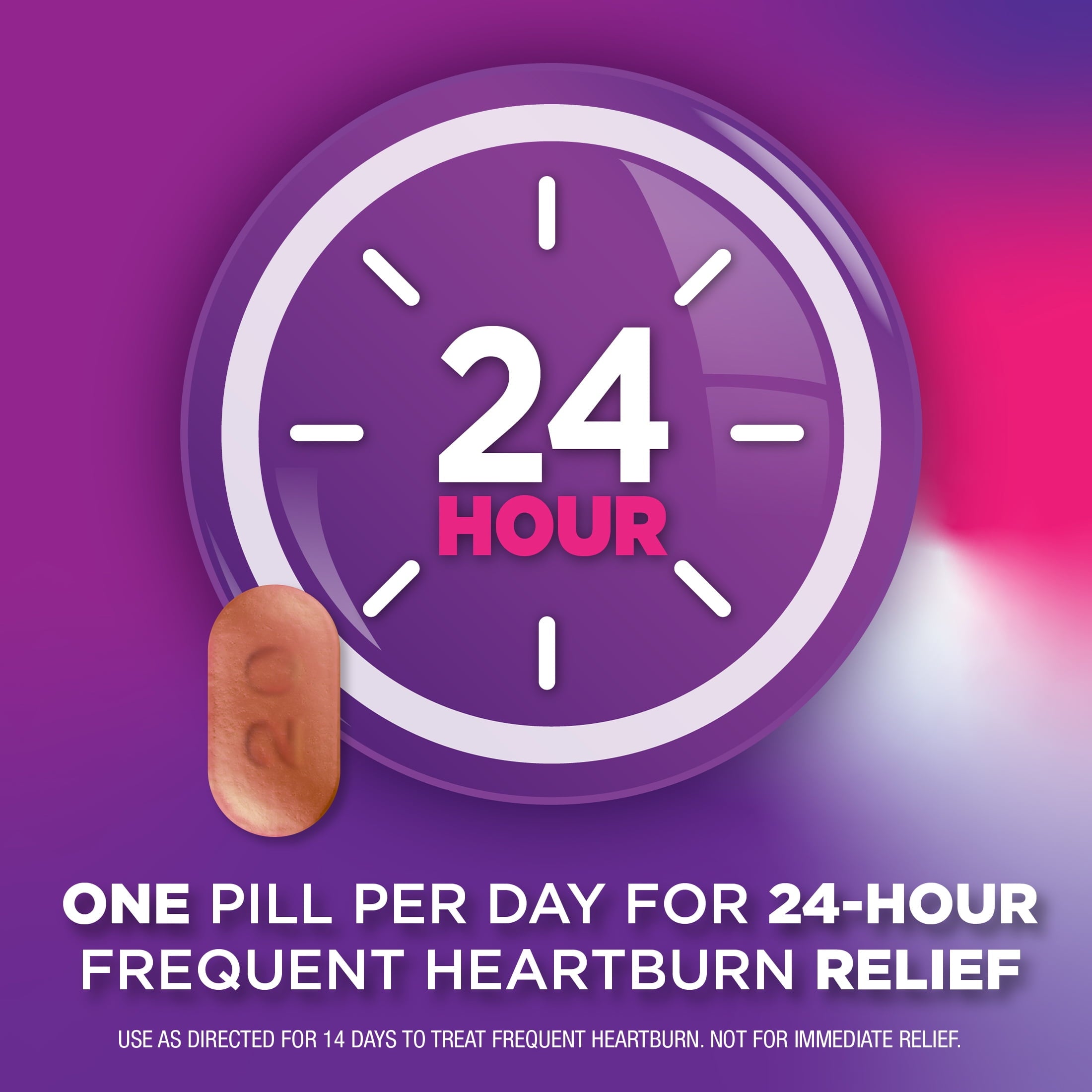 Equate Omeprazole Delayed Release Tablets 20 mg, Acid Reducer, Frequent Heartburn, 42 Count