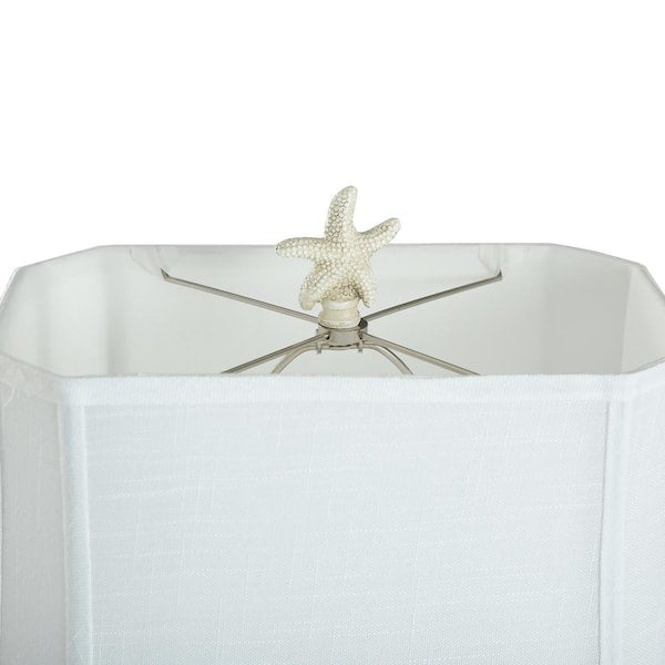 South Cove 33 in. Weathered Cream Table Lamp