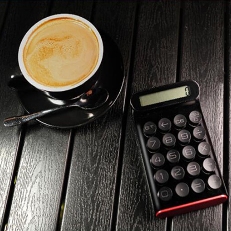 Calculator Portable 20 Multifunctional 10 Digital LCD Calculator for Student Office Mechanical Buttons,Pink