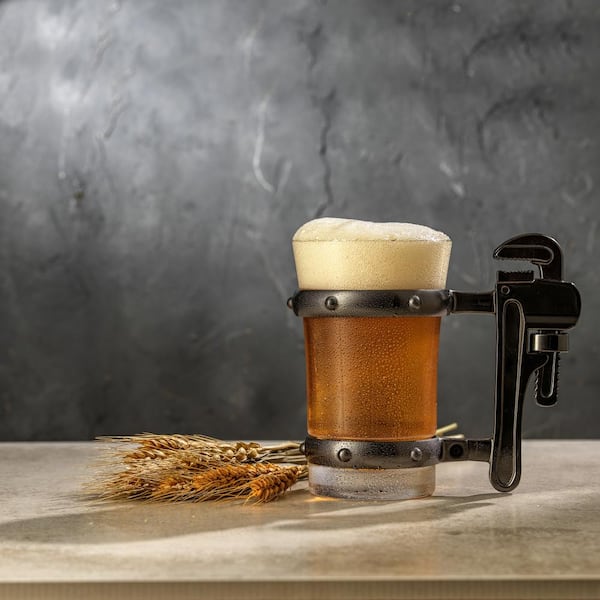 Tools Collection 17 oz. Pipe Wrench Handle Single Beer Mug