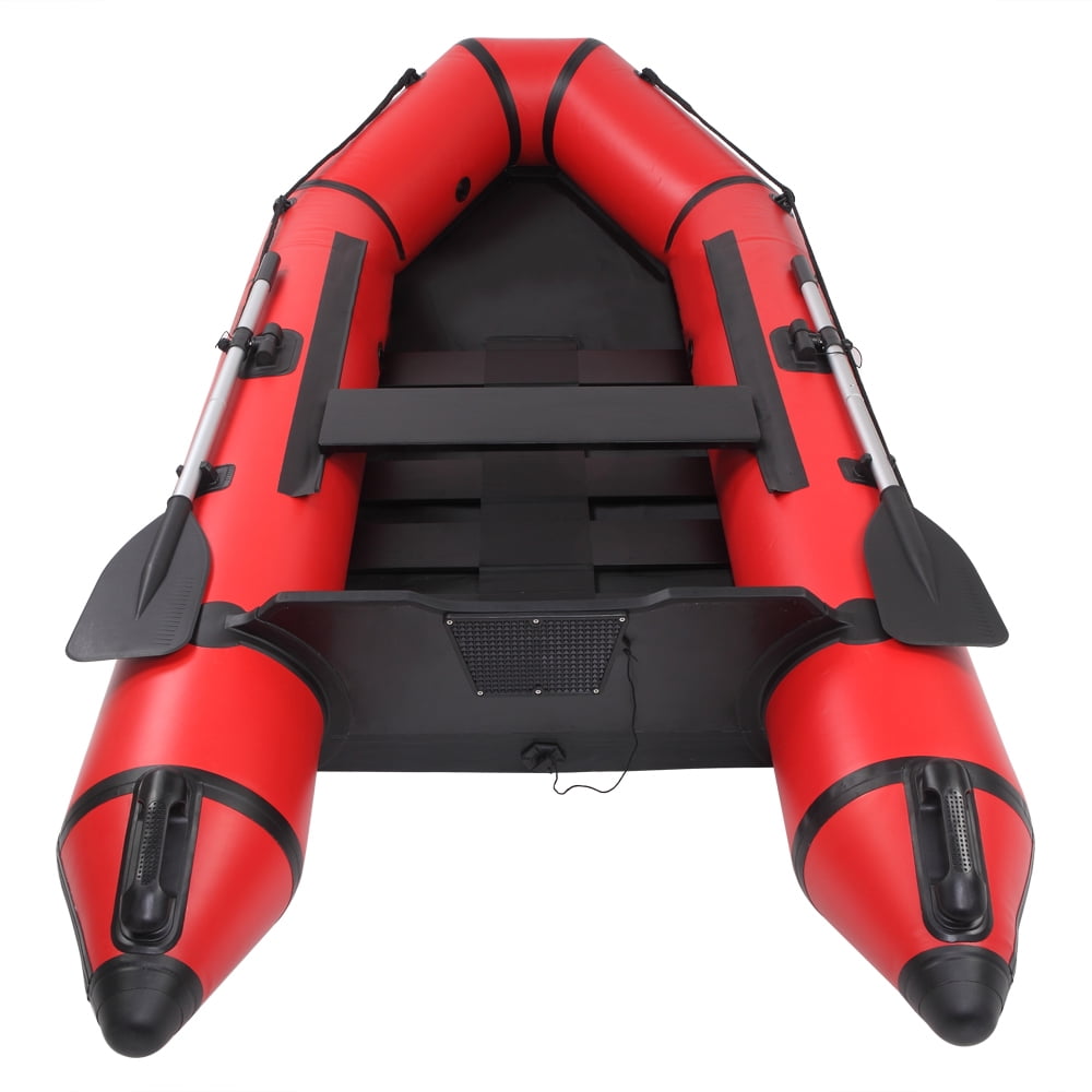 Camping Survivals 7.5ft PVC 180kg Water Adult Assault Boat Red And Black