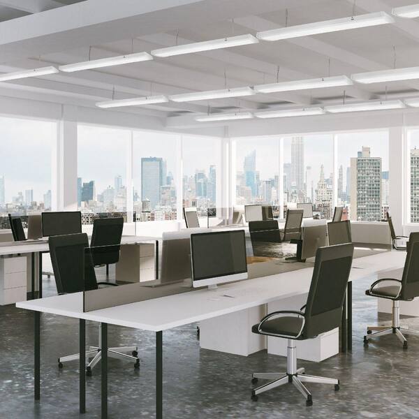 30/40/50-Watt 40/64/96-Watt Equivalent Integrated LED White 48 in. Wraparound Light 3500/4000/5000K (4-Pack)