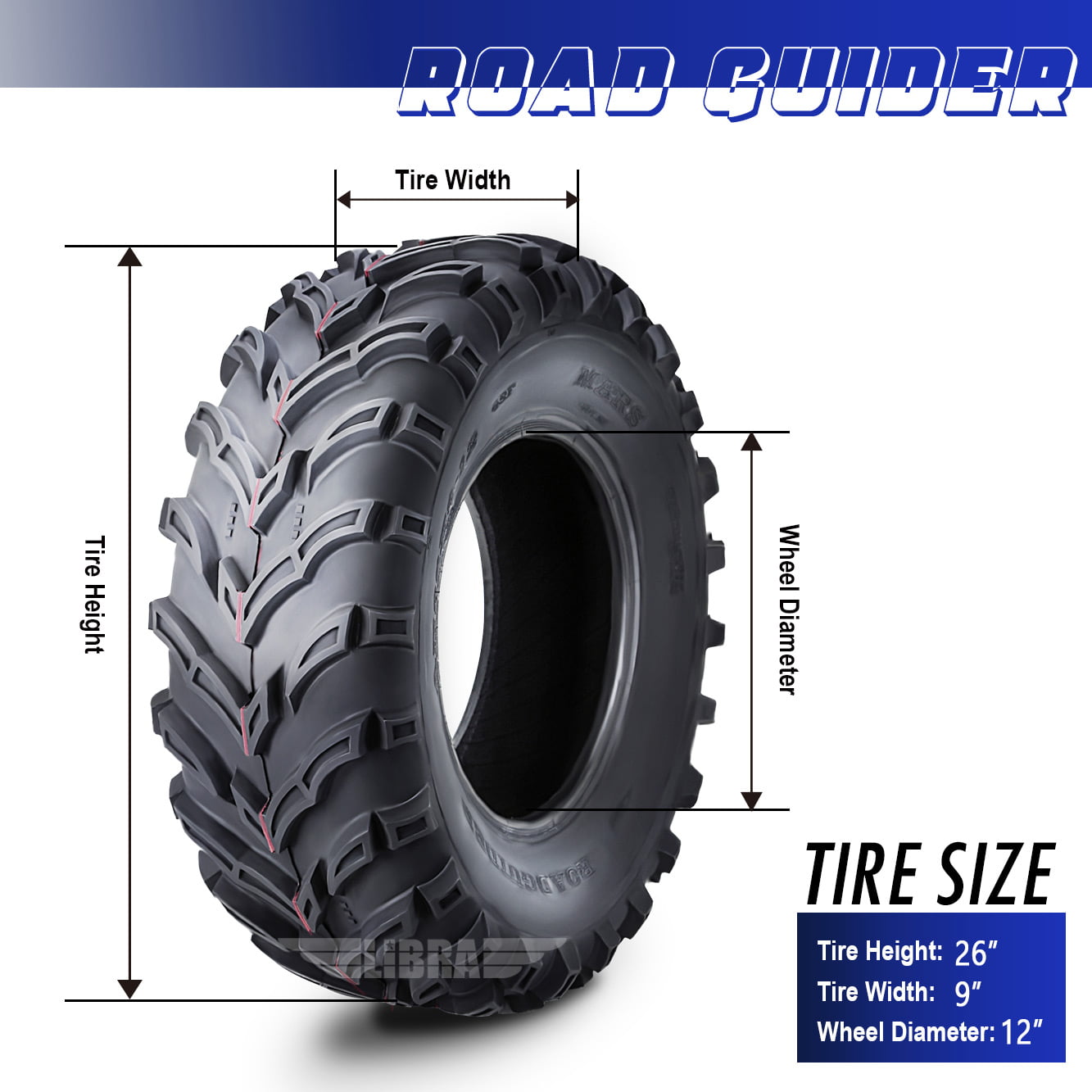 One New ATV/UTV Tire 26x9-12 26x9x12 6PR 10275