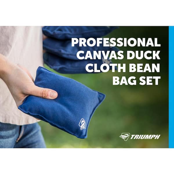 Triumph Blue Canvas Duck Cloth Bean Bag Set