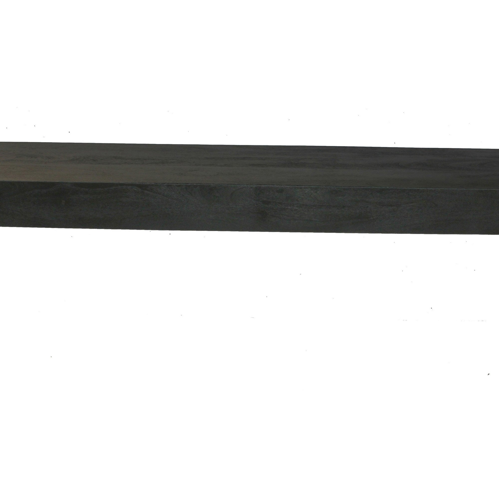 84 Inch Console Sideboard Table, Classic Acacia Wood Frame in Black Finish