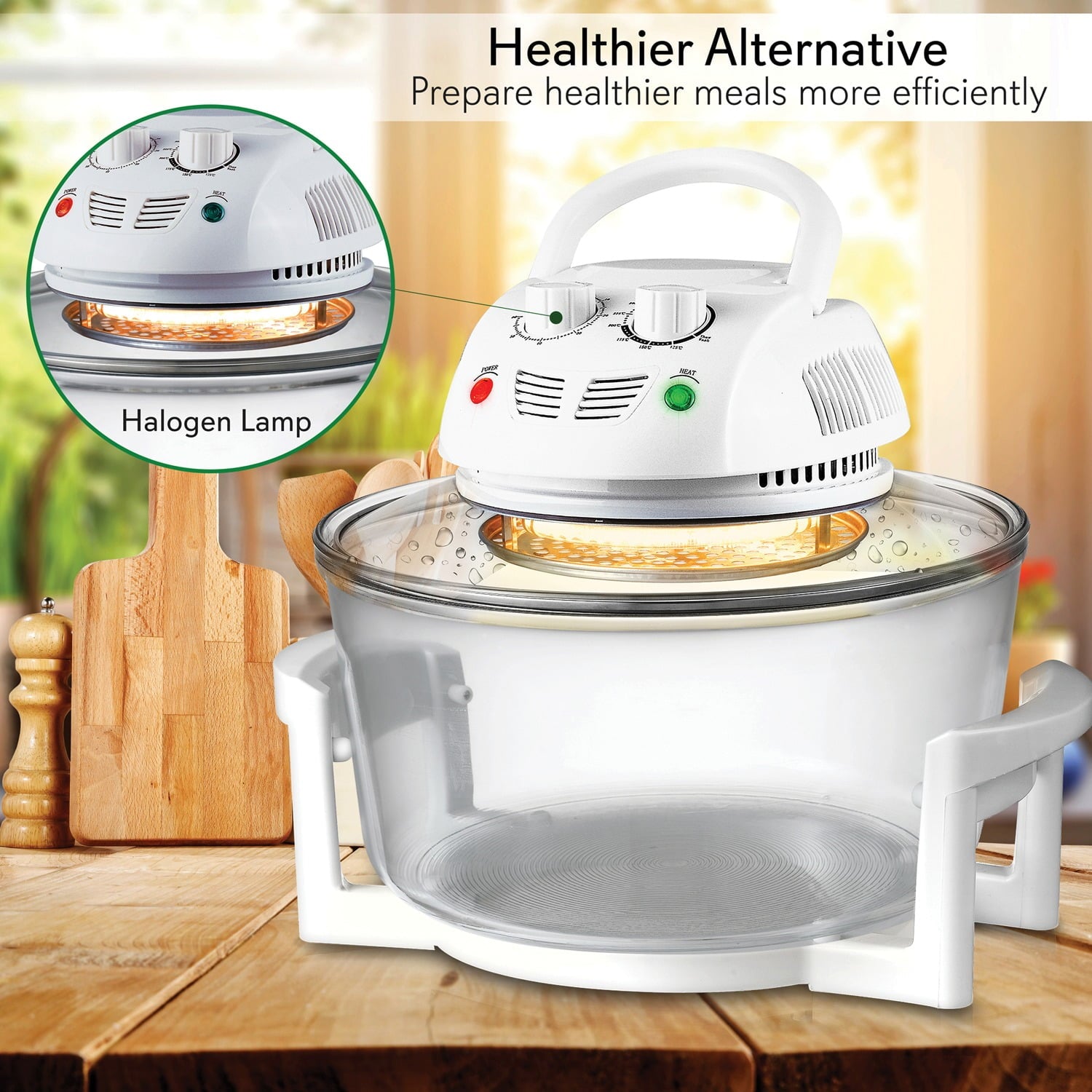 Nutrichef Halogen Oven Air-fryer/infrared Convection Cooker