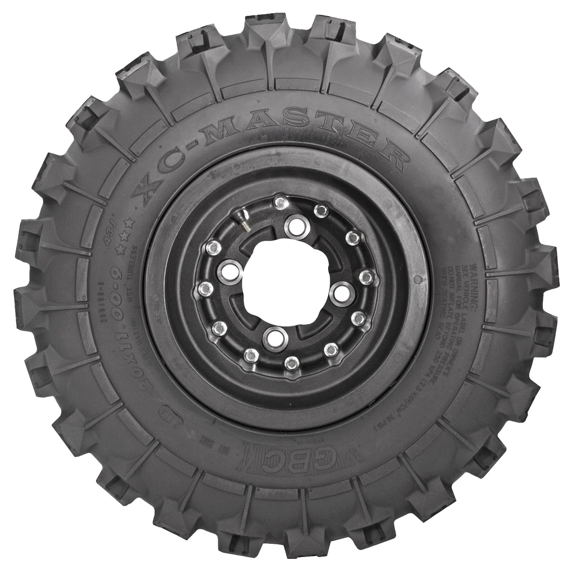 GBC XC-Master 20x11-10 6-PLY Rated Rear ATV Tire, Cross-Country All-Terrain Tire