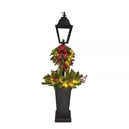 5 Ft. Spruce Lantern Potted Christmas Tree Christmas Xmas Gift Holiday