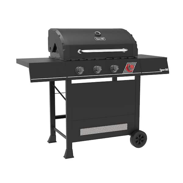 4-Burner Propane Gas Grill in Matte Black with TriVantage Multifunctional Cooking System