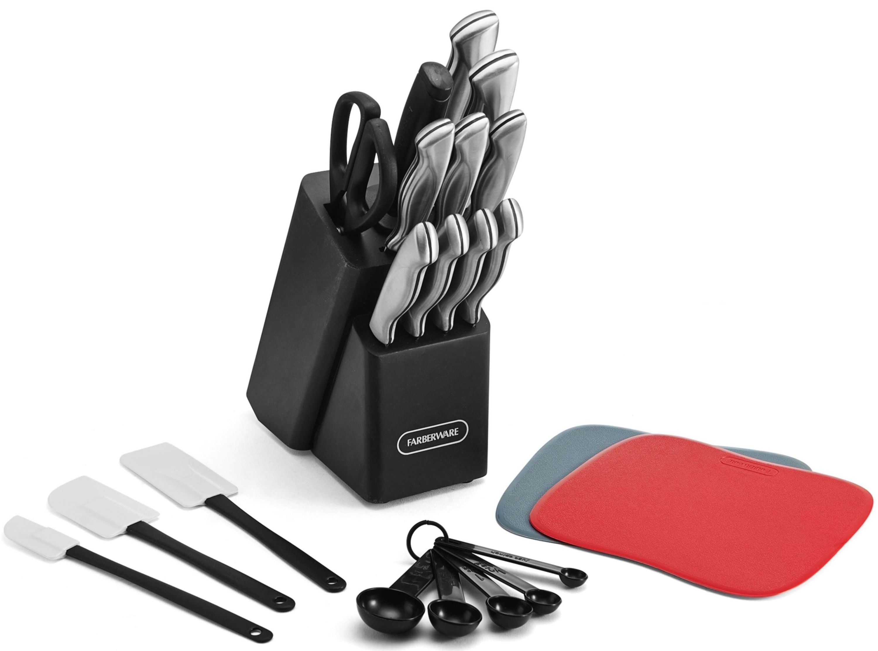 Farberware Classic 22-piece Stamped Stainless Steel Cutlery and Utensil Set